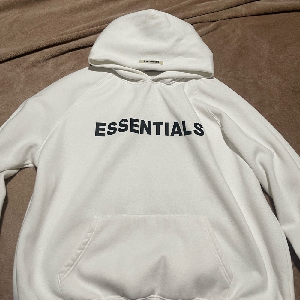 Fear of God Essentials Hoodie White